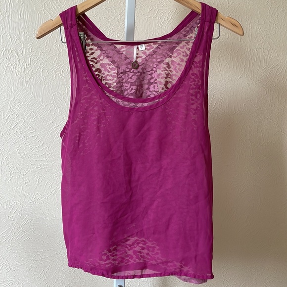 Robin K designer cuter double layered tank top - Picture 1 of 7